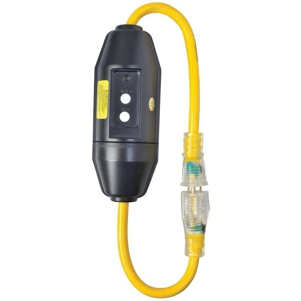 Cci Extension Cord, 2 ft Cable, 15 A, 125 V, Yellow 2817